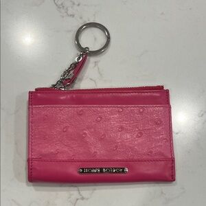 Henri Bendel Vibrant Pink Keychain Card Holder